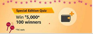 Amazon Special Edition Quiz Answers- march-win 5000 3 Amazon Special Edition Quiz Answers- march-win 5000 1