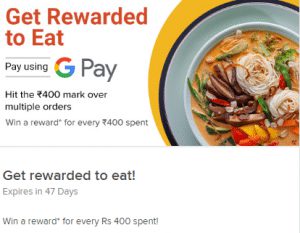 Freshmenu Google Pay paypal offer 50% off + 50% cashback codes 2 Spend 400 and above get google pay scratch card