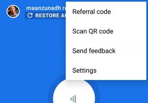 Apply Google referral code in Google pay app