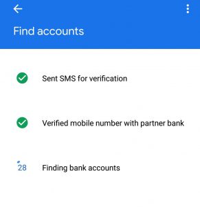 sms verification in google pay app
