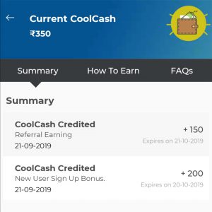 Coolcash on applying coolwinks referral code 