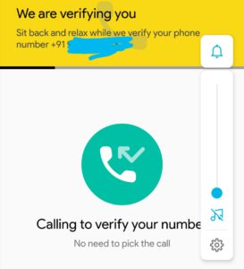 verify your mobile number