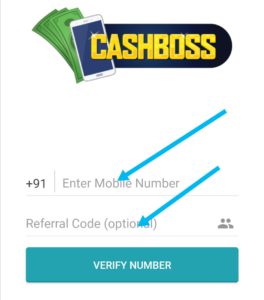 Apply cashboss referral code