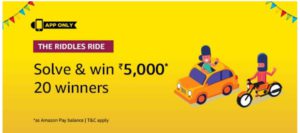Amazon Pi Day riddle quiz answers win ₹31415. March 2023 4 Amazon Riddles quiz answers
