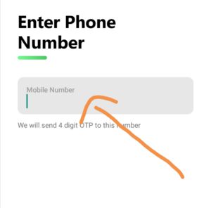 Signup with your mobile number