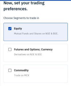 Now set your trading preferences