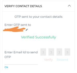 Verify your contact details