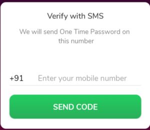 Verify your mobile number with OTP