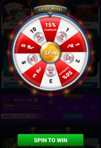 Click on the spin to win option. You will get extra bonus