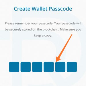 Create real research app wallet passcode