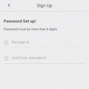 Setup a password