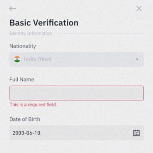 Binance referral code - WUPF40UC. Get 5% cashback on each trade 5 Enter your name and date of birth
