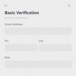 Binance referral code - WUPF40UC. Get 5% cashback on each trade 6 enter your address, Pin city and pan card