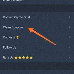 How to apply are claim coupons in wazirx