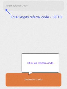 apply Krypto referral code