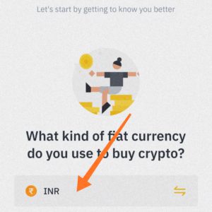 select the currency you want to buy Crypto