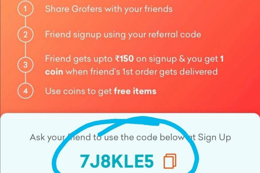 Grofers Referral Code "XER2QD". Get 150 Grofers Cash