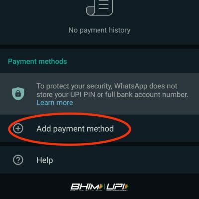 Click on Add payment method