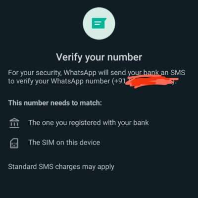 Verify your mobile number