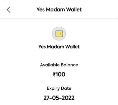 Yes madam wallet