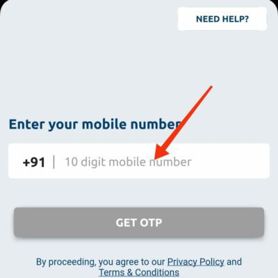 Benefix Referral enter mobile number