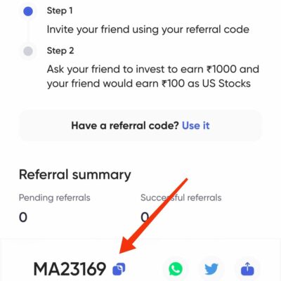 Stack referral code