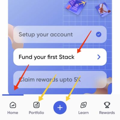 Add funds to stack app