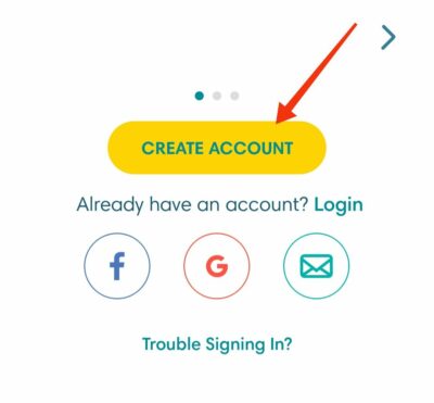 Click on create account 