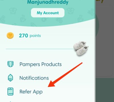 Pampers Referral code "m2GX0r". Get 250 points 1