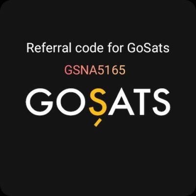 Gosats Referral code 