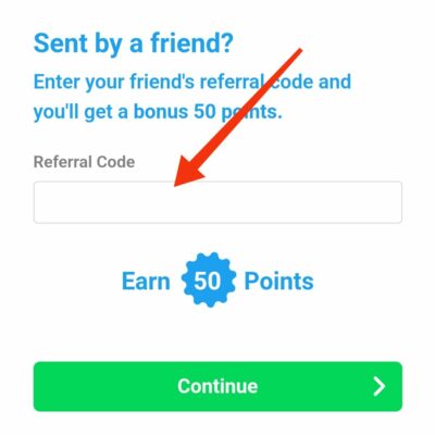 Enter Featurepoints Referral code