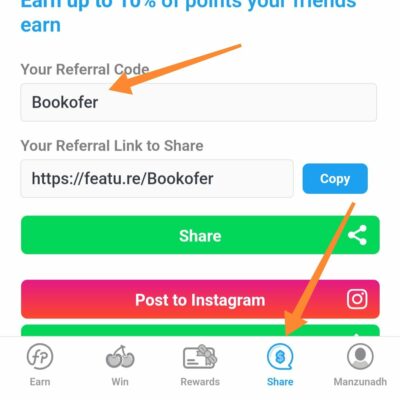 Feature Points Refer and Earn