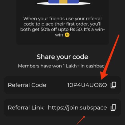 Subspace Referral code