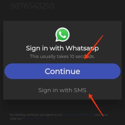 SubSpace login with Mobile number 