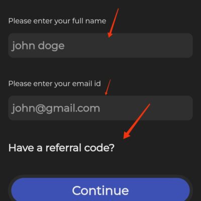 Enter Subspace Referral code 