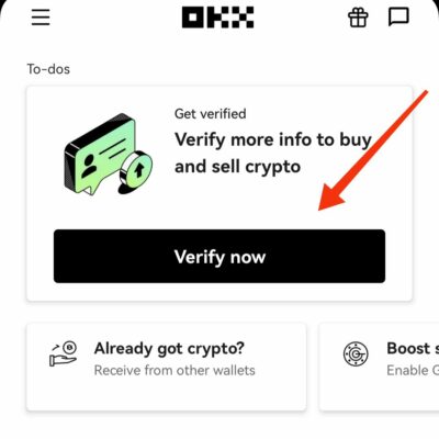 Verify okx account