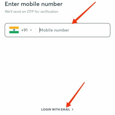 Unacademy enter mobile number and verify it with OTP.