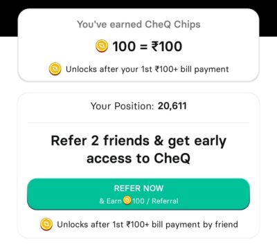 CheQ Early Access