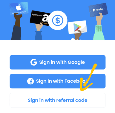 Signin with Poll Pay Referral code