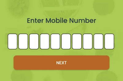 Enter mobile number in grocio