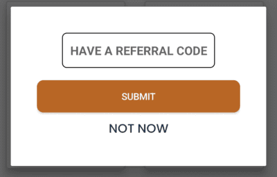 Enter Grocio Referral code 