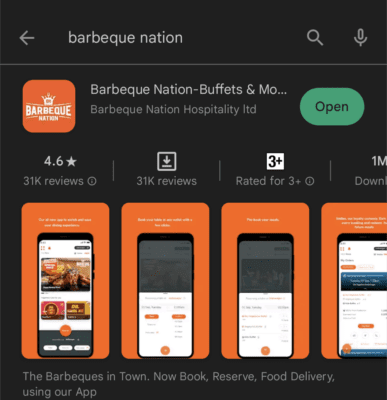 Download Barbeque Nation App