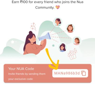 Nua Woman Referral code 