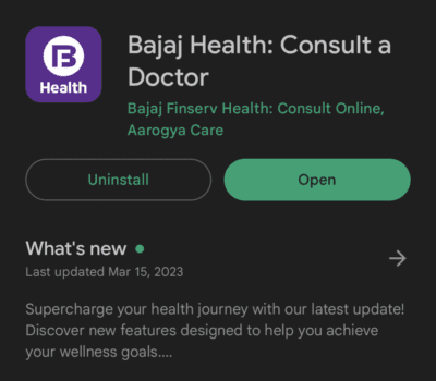 Download Bajaj Health app with Referral link
