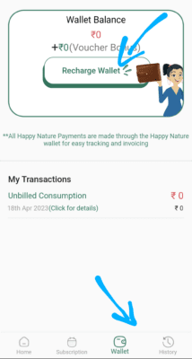 Happy Nature recharge wallet 
