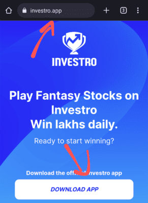 Download Investro app