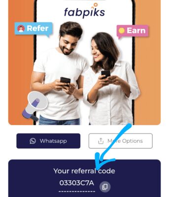 FabPiks Referral Code is "03303C7A". 6 Trails + Refer & Earn 1 Fabpiks Referral code
