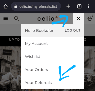 Celio Refer and Earn