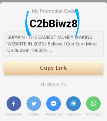 Supwin Recommendation Code