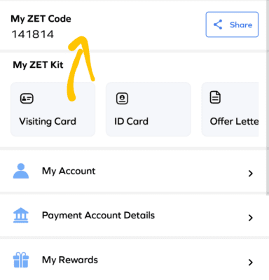 Zet Refer and Earn